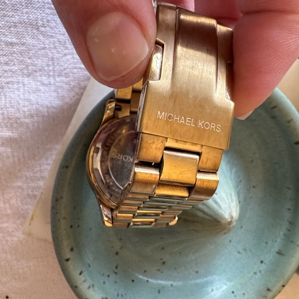 Gold Chronograph Watch- EUC!